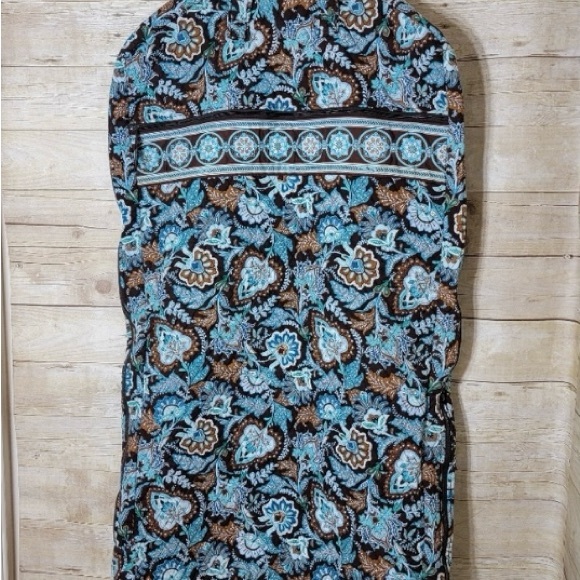 Vera Bradley Brown and Blue Floral Garment Bag - Picture 2 of 7